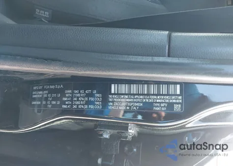 2016 Jeep Renegade Latitude from USA, damaged, VIN ZACCJABT3GPD84934